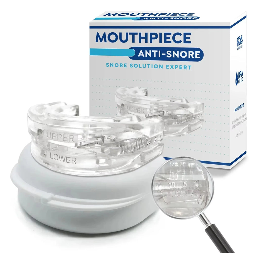 Adjustable Anti-Snoring Mouth Guard Nighttime Teeth Mouthguard Sleeping Bite Guard for Bruxism Stop Snoring